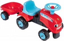 Alltoys Falk traktor Go Farm červené s volantem a valníkem