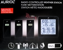 AURIOL Bezdrátová meteostanice 383843