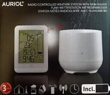 AURIOL Bezdrátová meteostanice s měřením množství srážek 353235, bílá