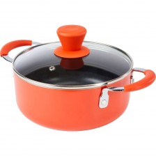 Bergner Kastrol s pokličkou Happy 2,3l červený