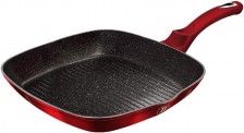BERLINGERHAUS Pánev grilovací s mramorovým povrchem 28 cm Burgundy Metallic Line