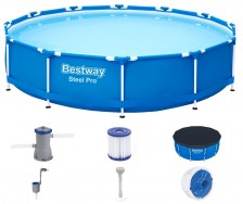 Bestway Bazén Steel Pro s filtračním zařízením, Ø 3,66 x 0,84 m 14483