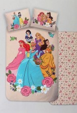 Carbotex povlečení Disney Princess princezny bavlna 140x200 70x90 cm