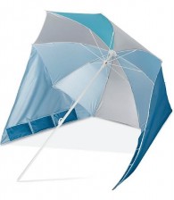 Countryside Plážový slunečník s ochranou proti větru WS-10263, modrý