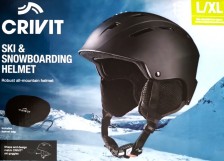 CRIVIT Lyžařská a snowboardová helma L/XL, černá