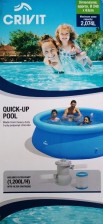CRIVIT Quick up pool Easy 2,40 x 0,63 m