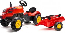 FALK Šlapací traktor 2046AB X Tractor s vlečkou a otevírací kapotou