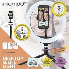 Intempo Stolní kruhové selfie světlo 26 cm EE5977