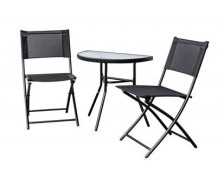 JUMI Zahradní balkonový set 710313, antracit, 3 ks
