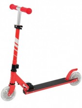 KidLand Dětská koloběžka s LED kolečky KS-13378, červená