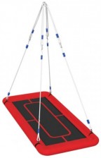 Kidland 446428 Dětská závěsná houpačka XL 161 x 71 cm červená
