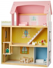 KidLand Dřevěný domeček pro panenky 321243
