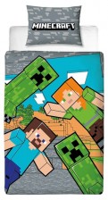 KSTL Dětské ložní povlečení, 140 x 200 cm, 70 x 90 cm Minecraft (177396)