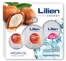 Lilien Dárkový balíček Face Cosmetic Argan Oil 3 x 250 ml
