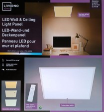 LIVARNO home Nástěnný a stropní LED panel 62 x 62 cm, 378855