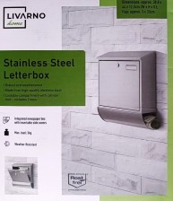 LIVARNO home Nerezová poštovní schránka (nerezová)