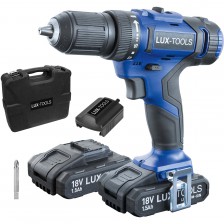 LUX-TOOLS Akumulátorový vrtací šroubovák ABS-18Li C sada