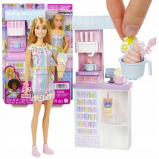 Mattel Barbie Herní set Prodavačka zmrzliny blondýnka HCN46