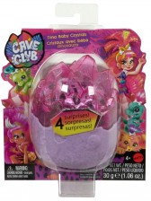 Mattel Cave Club Dino zvířátko s překvapením, fialový