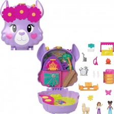 Mattel Polly Pocket mini pocketová kabelka Llama Camp