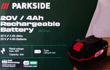 PARKSIDE 4 Ah PAP 20 B3
