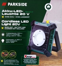 PARKSIDE Aku LED reflektor PBSTA 20-Li A1 – bez akumulátoru a nabíječky