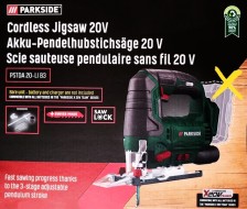 PARKSIDE Aku přímočará pila PSTDA 20-Li B3, 2 Ah