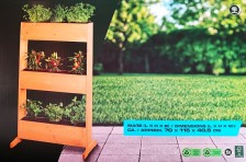 PARKSIDE 373161 Vyvýšený záhon se třemi truhlíky 70 x 115 x 40,5 cm přírodní
