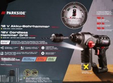PARKSIDE PERFORMANCE Aku vrtací kladivo PBHAP 12 A1 – bez akumulátoru a nabíječky