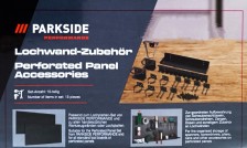 PARKSIDE PERFORMANCE Sada příslušenství k perforovaným panelům, 15dílná