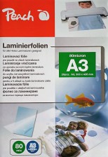 Peach laminovací fólie A3 - 20 ks, 80 micronů, PPC500