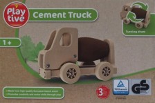 Playtive Dřevěné stavební auto Míchačka na beton