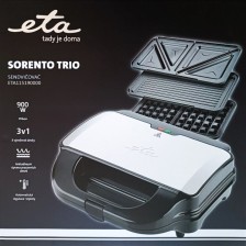 Sendvičovač ETA Sorento Trio 1151 90000 černý/nerez