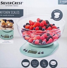 SILVERCREST KITCHEN TOOLS Kuchyňská váha SKWE 5 A1 mintová