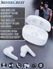 SILVERCREST Sluchátka True Wireless Bluetooth® In-Ear, bílá