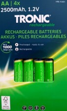 TRONIC Nabíjecí baterie Ni-MH Ready 2 Use, AA 4 kusy