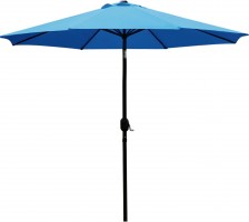 TS-Garden T-230M Zahradní slunečník s klikou 230 cm, modrý