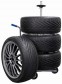 AROSO Pojízdný stojan na pneumatiky
