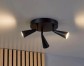 L&B Stropní LED svítidlo HG-12174A, kulatý tvar/černá